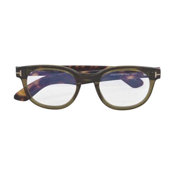 Tom Ford Green Tortoise Shell Glasses - Picture 1 of 6
